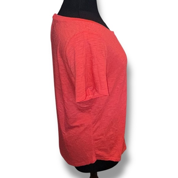 NWT TALBOTS Cotton Modal Back Detail Tee - Solid Patio Red Plus 1X - Picture 5 of 15